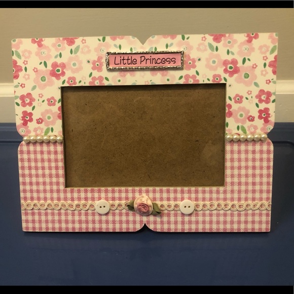 Little princess 4 x 6 decorative pink photo frame - Picture 5 of 7